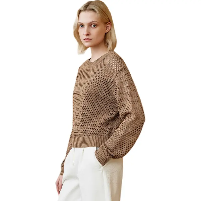 INSUN Shirts Women's Camel-5
