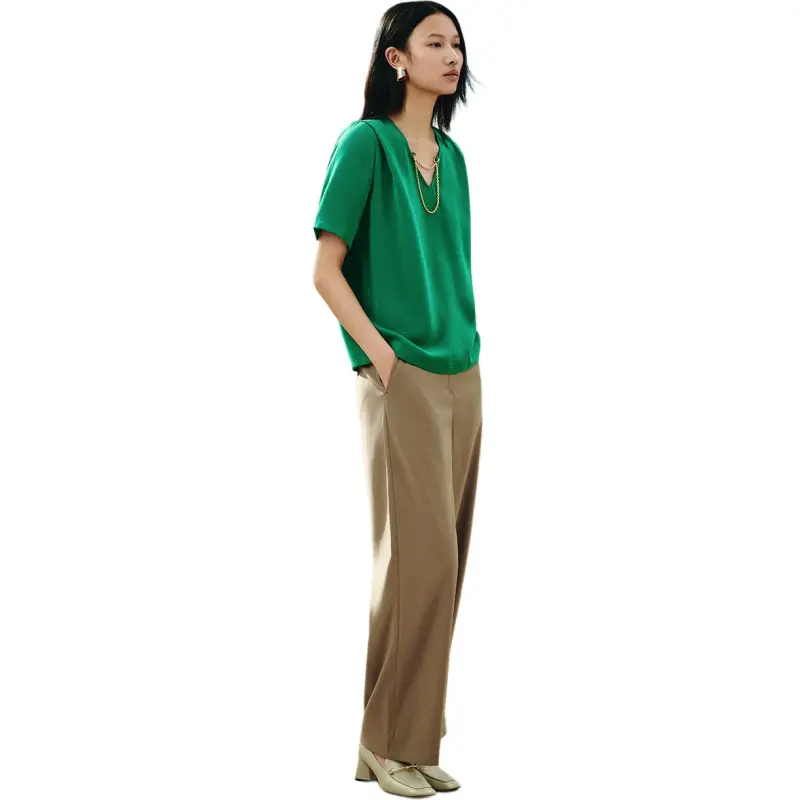 INSUN T Shirts Women's Green-3