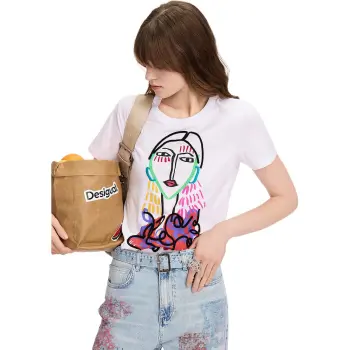 Desigual T Shirts Women's White