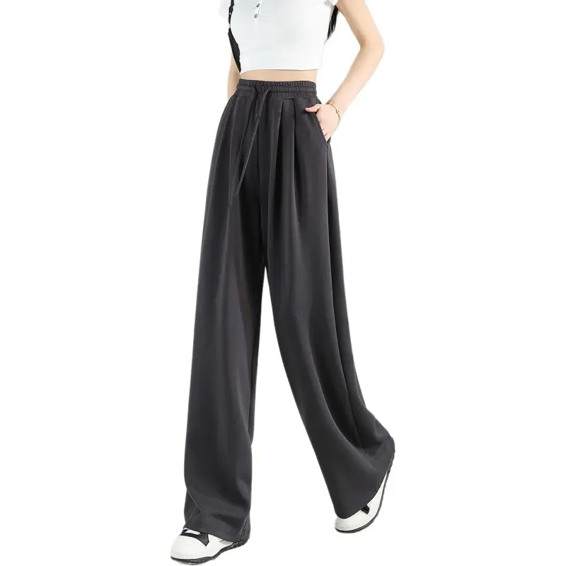 Tonlion Casual Pants Women's Dark Gray-6