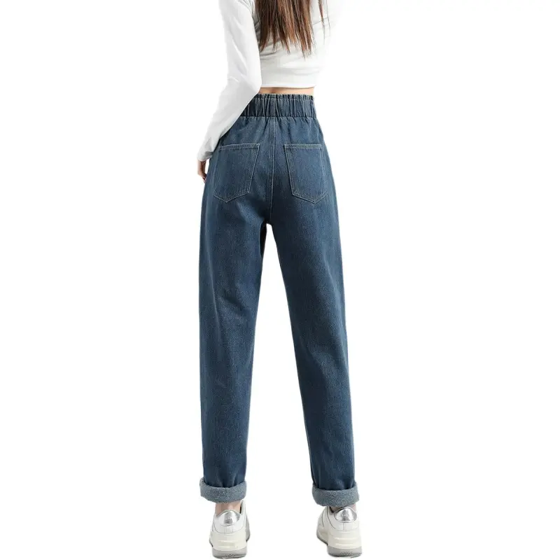 Tonlion Jeans Women's Dark Denim Blue-3