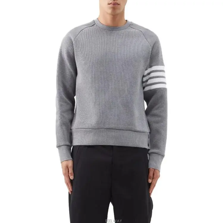 THOM BROWNE 4 Bar Raglan Sleeve Crewneck Sweatshirt-7