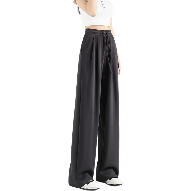 Tonlion Casual Pants Women's Dark Gray-7