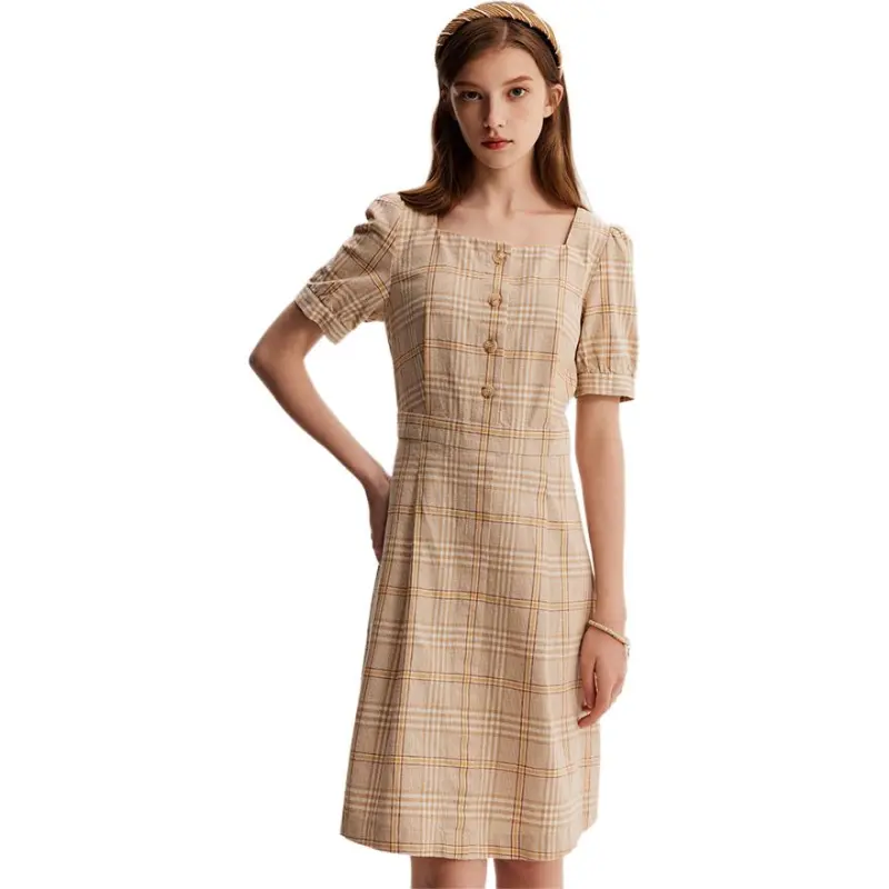 E.land Short Sleeved Dress Women's-1