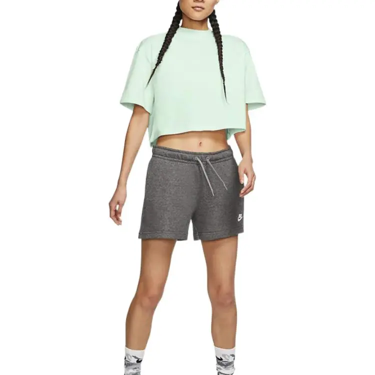 Nike Crop Tops Women's Light Green-2