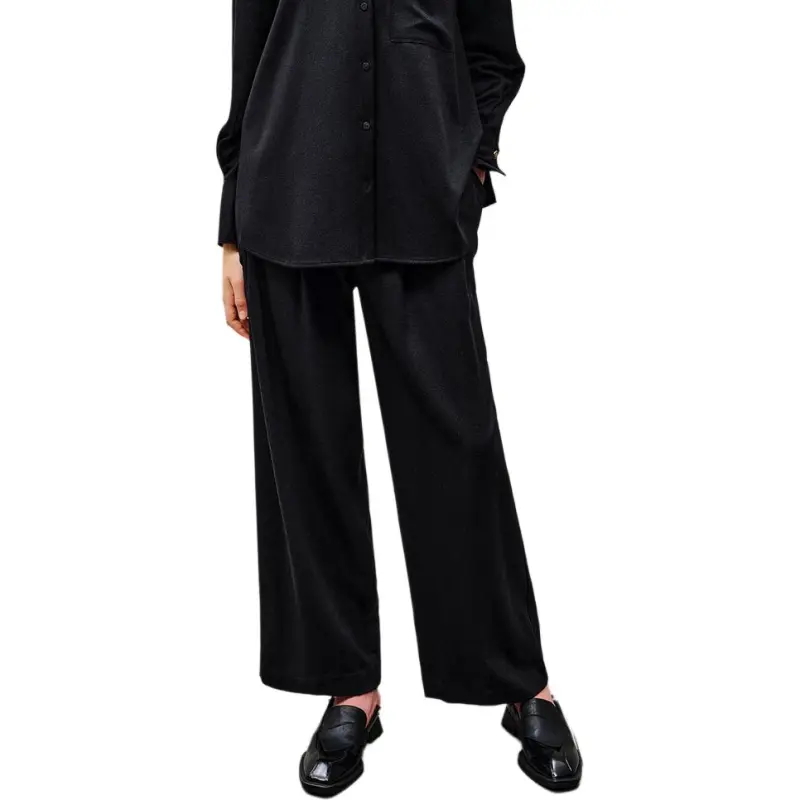 INSUN Casual Pants Women's Navy Blue-3