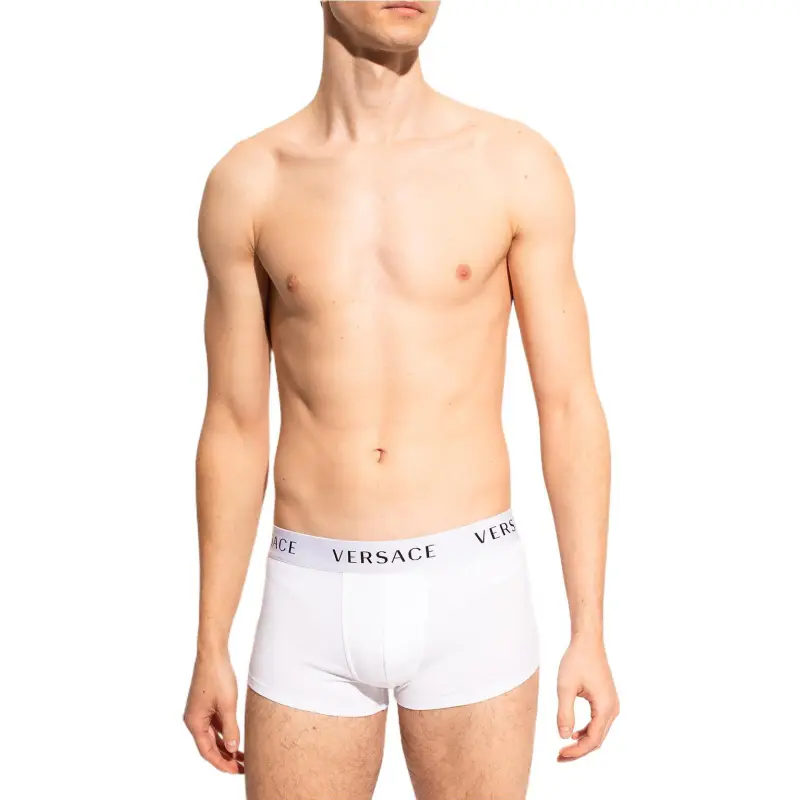 VERSACE Underpants Men's 2 Pack White-4