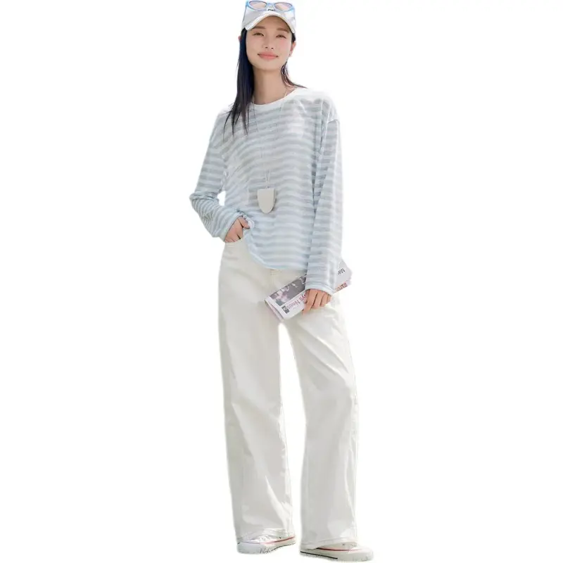Fragment Jeans Women's Ivory White-1