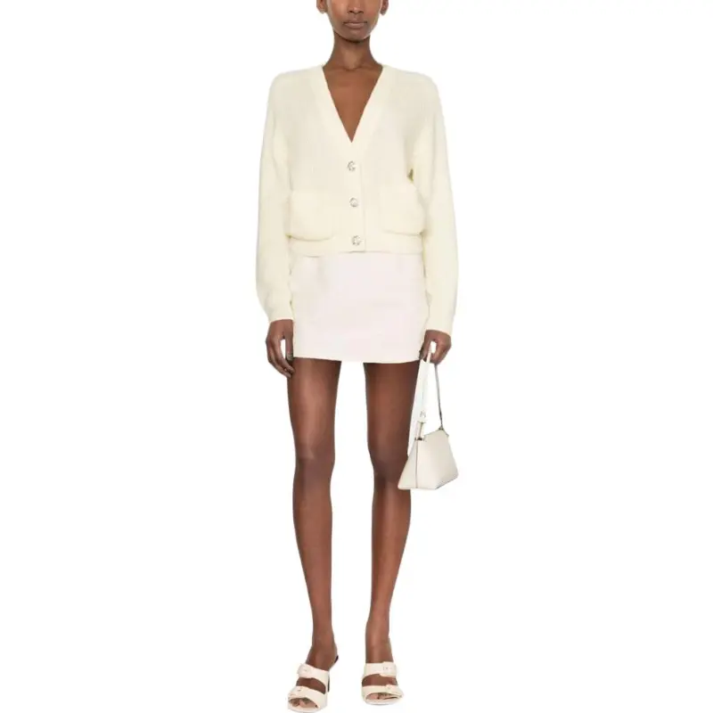 GANNI V-Neck Buttoned Cardigan-1