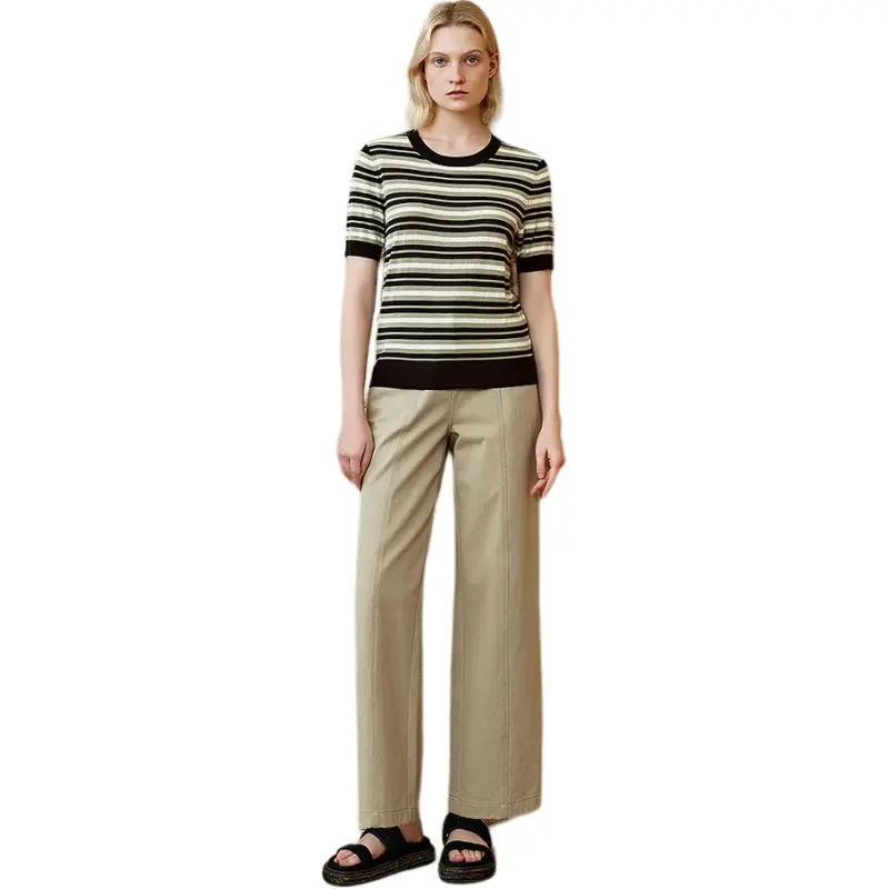 INSUN Casual Pants Women's Moss Green-1