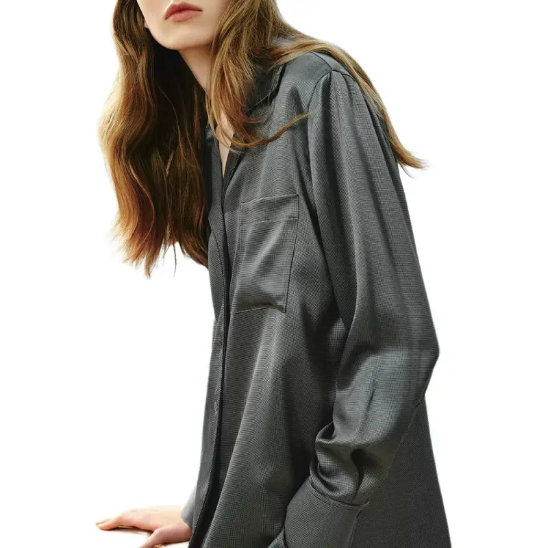 INSUN Shirts Women's Black-1