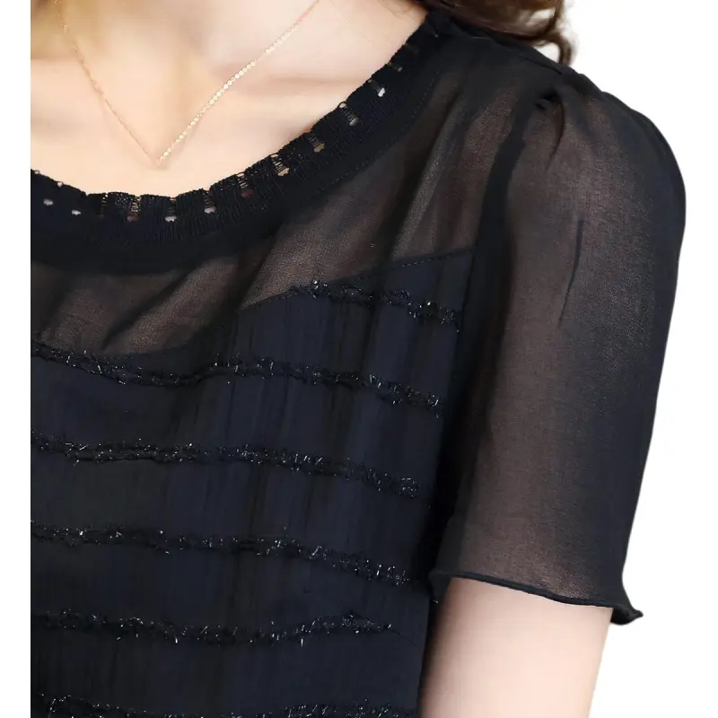Mo Han Yi Mei Short Sleeved Dress Women's-3