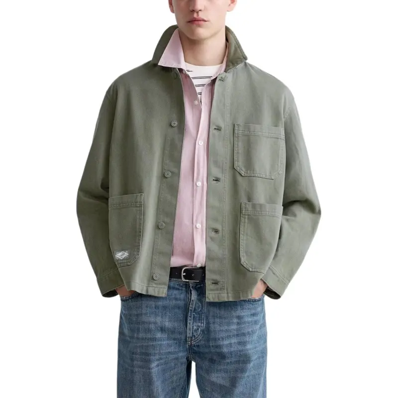 ZARA Shirts Men Green-1