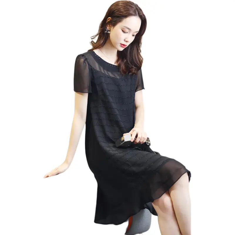 Mo Han Yi Mei Short Sleeved Dress Women's-4