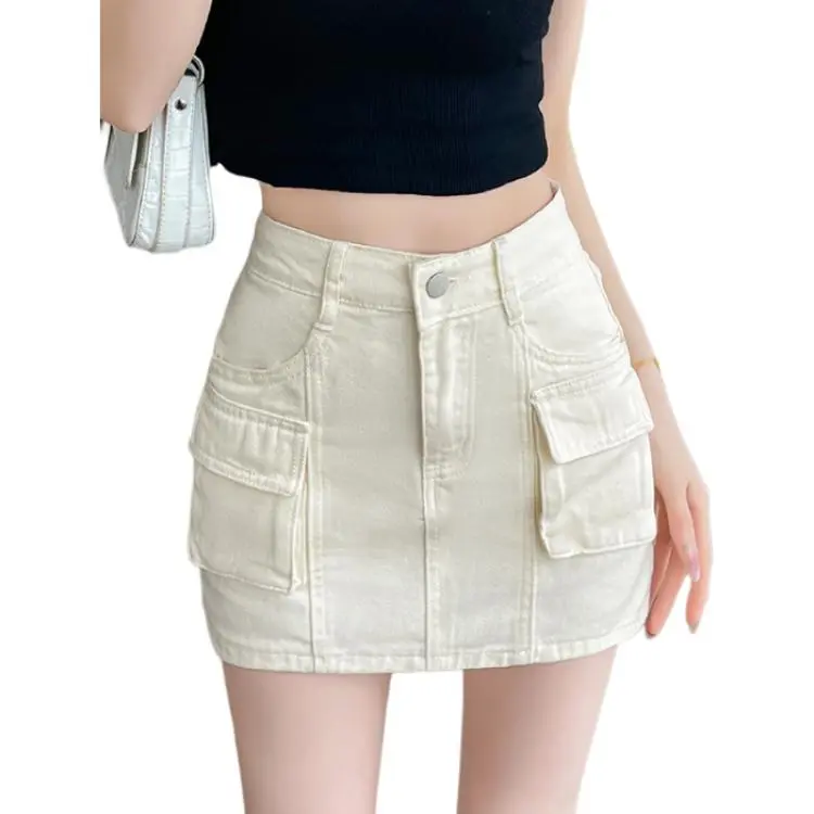 YINLEI Cargo Short Skirts Women's-2