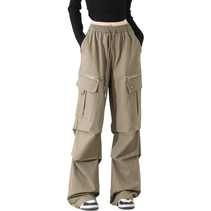 CCAABB Cargo Pants Women's Army Green-1