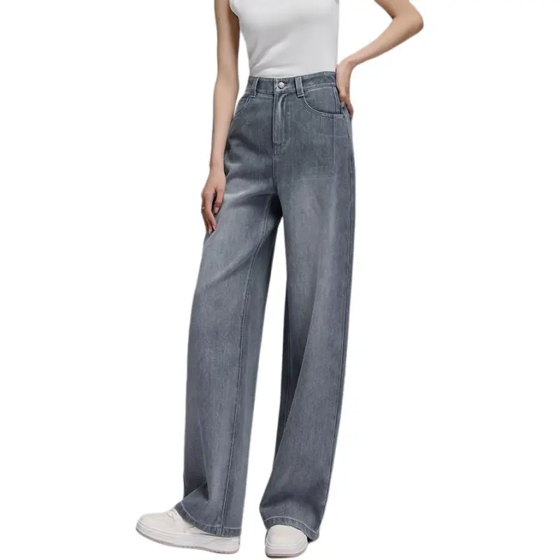 YALIDA Jeans Women's Gray-2