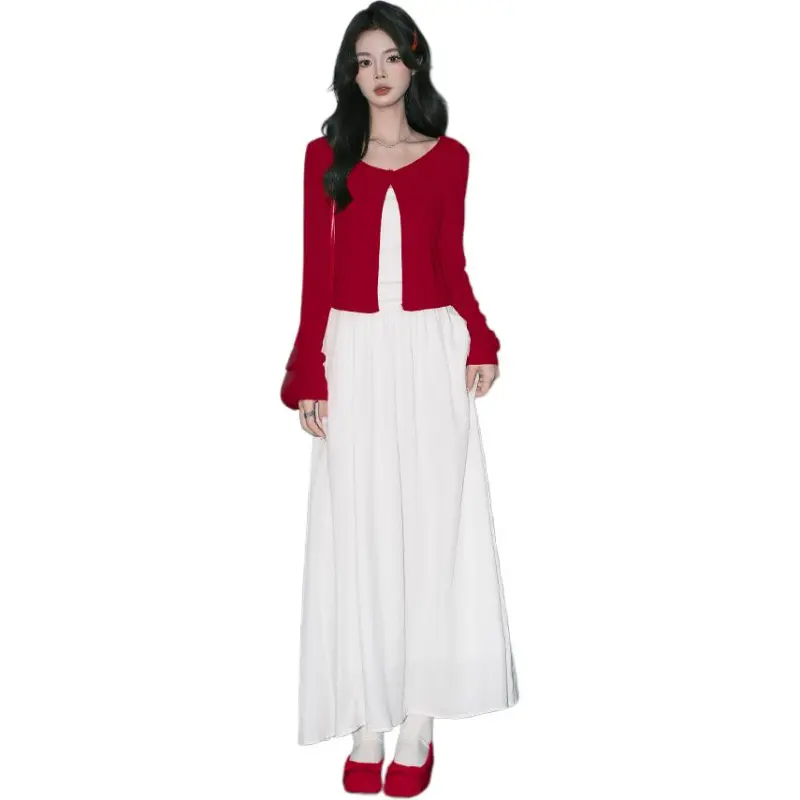 FOREVER 21 Knitwear Women's Red Cardigan-3