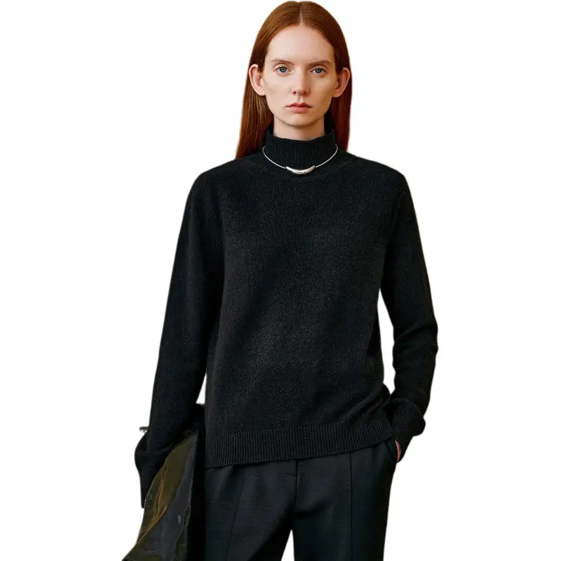 INSUN Cashmere Sweaters Women's Black-1