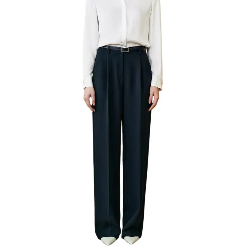 INSUN Suit Trousers Women's Navy Blue-1