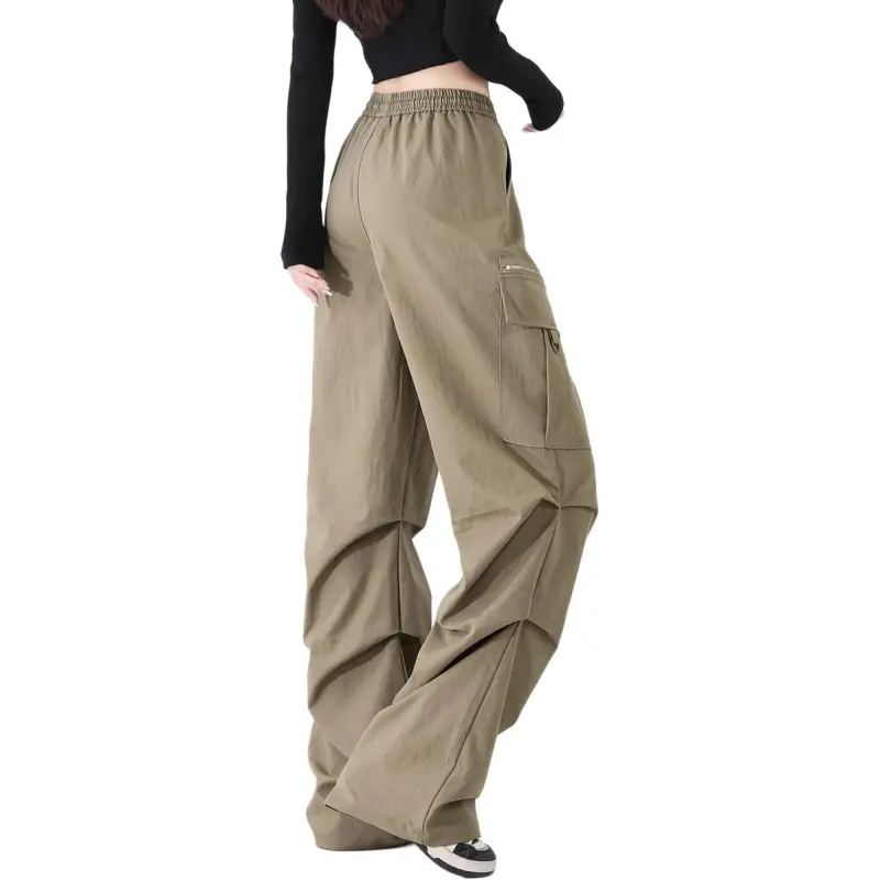 CCAABB Cargo Pants Women's Army Green-3