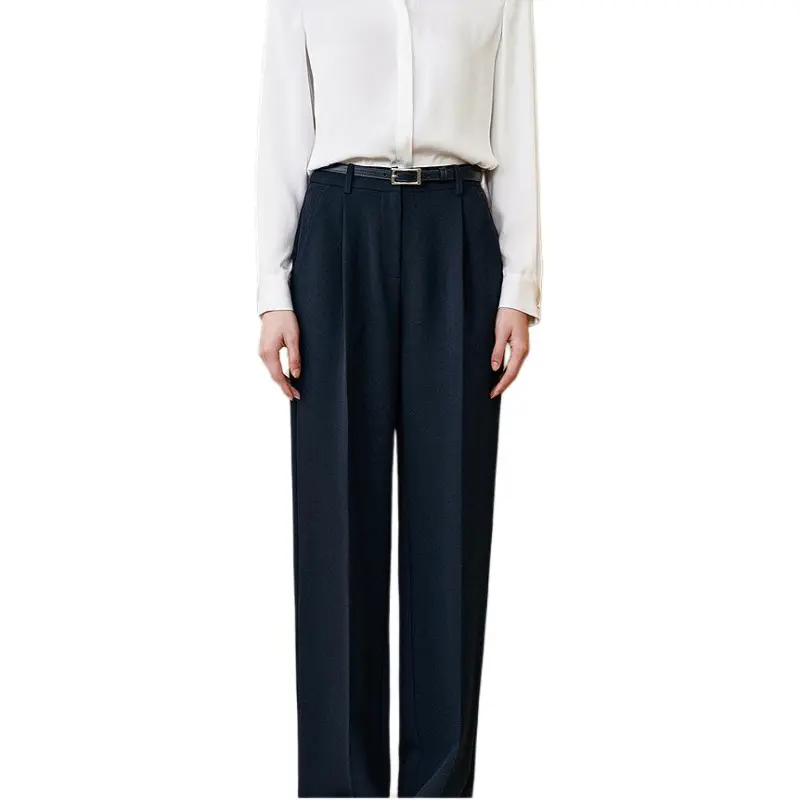 INSUN Suit Trousers Women's Navy Blue-2