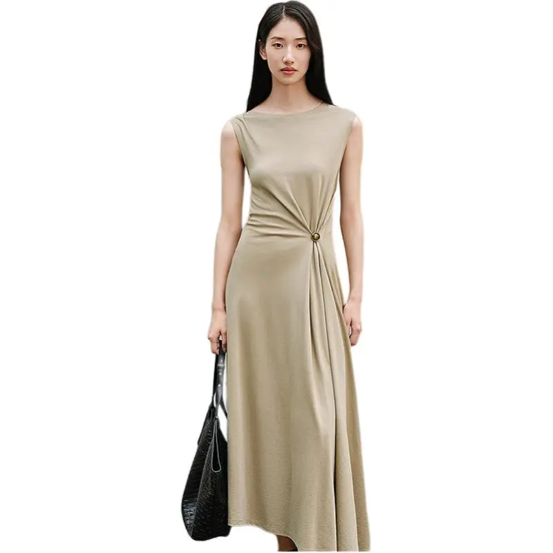 INSUN Sleeveless Dresses Women's Grass Green-2
