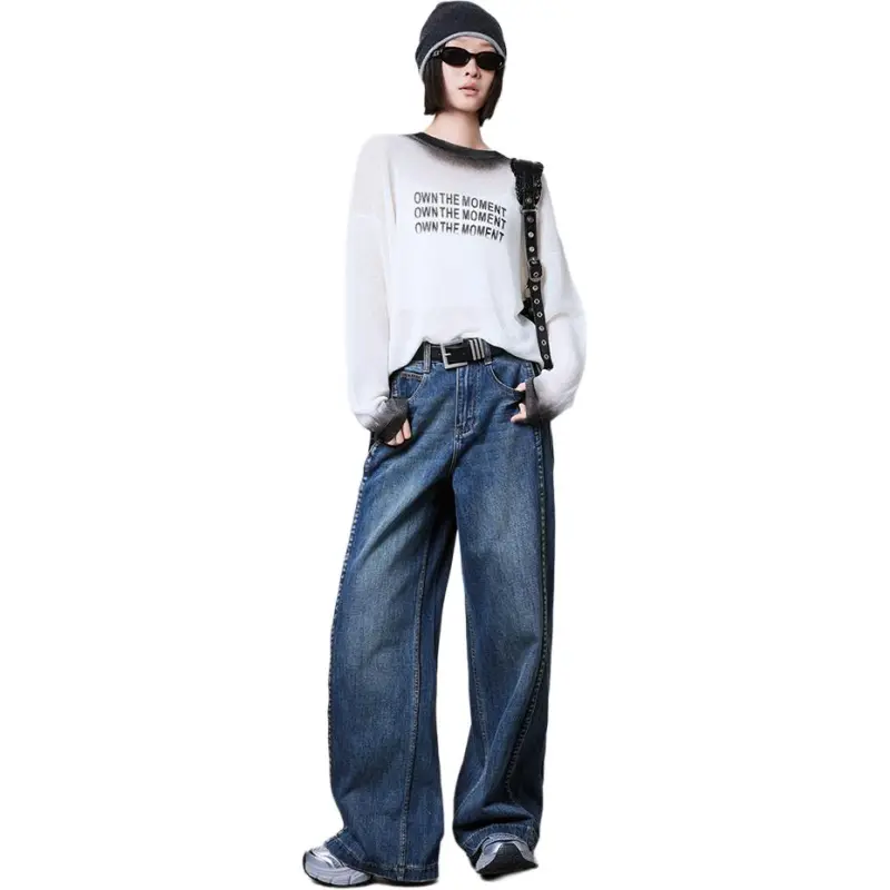 MEIYANG Knitwear Women's Black White-4