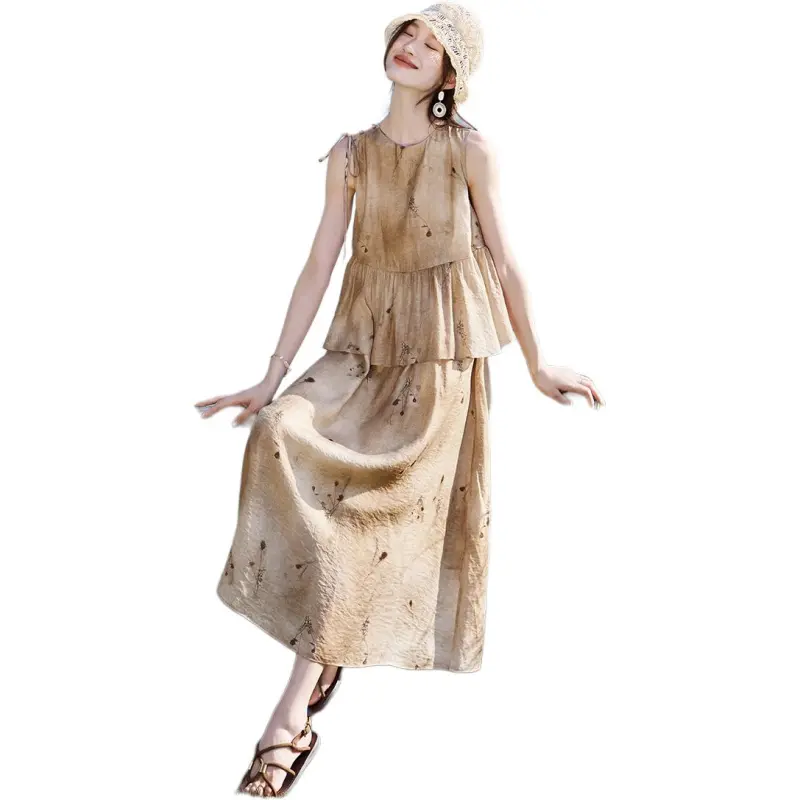 Mo Han Yi Mei Sleeveless Dress Women's-0