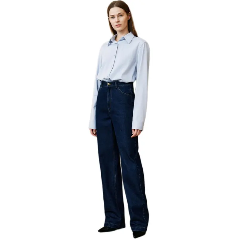 INSUN Jeans Women's Navy Blue-2