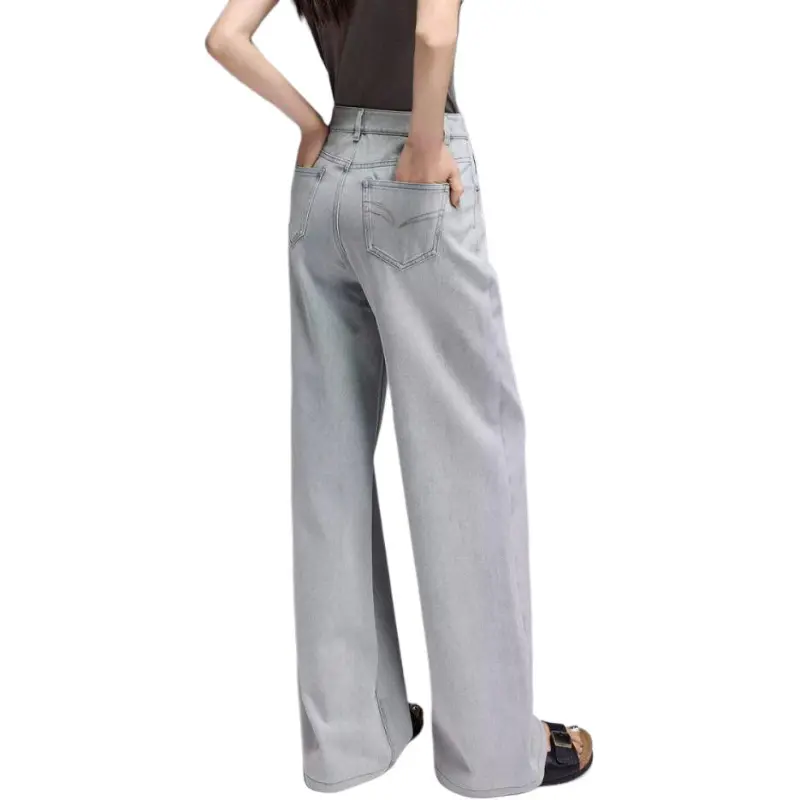 YALIDA Jeans Women's Smoke Gray-2