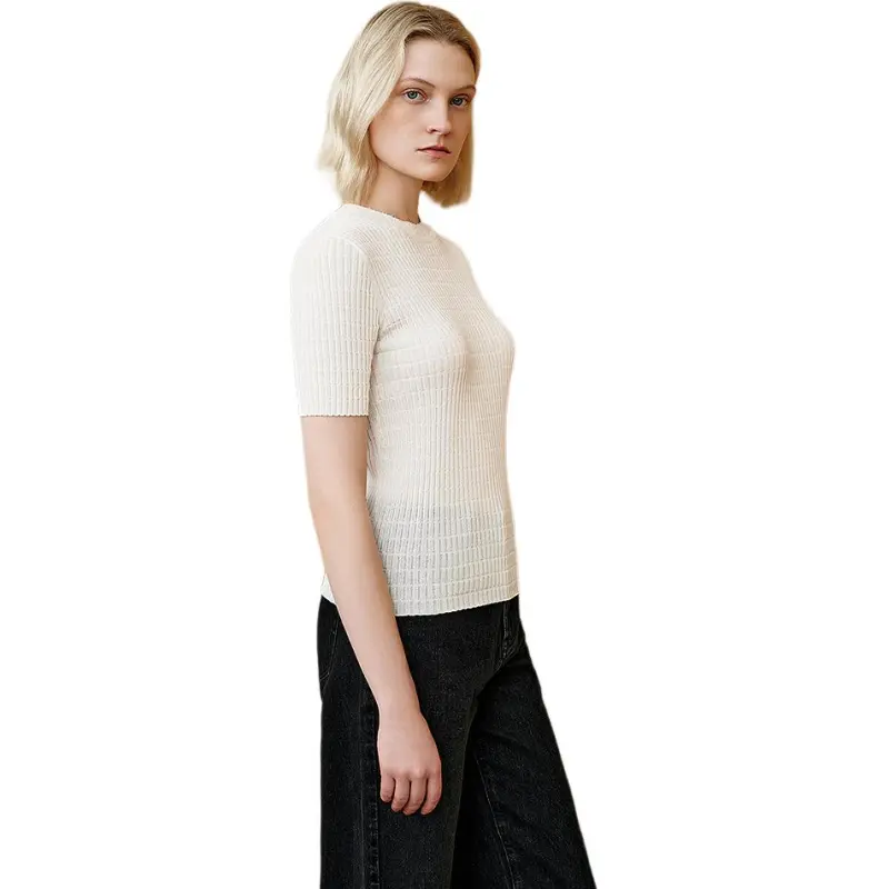 INSUN T Shirts Women's Ecru-1