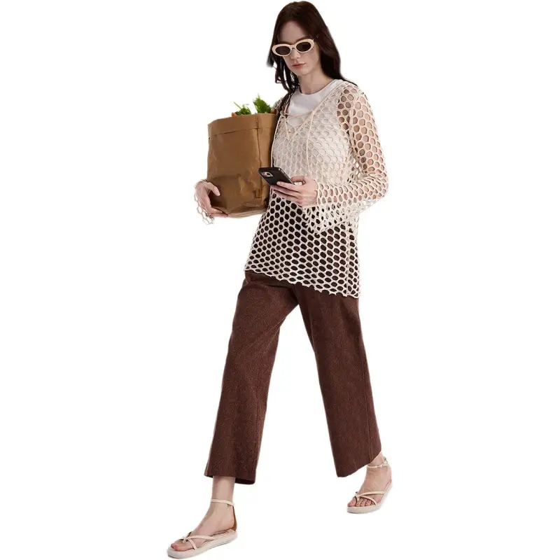 Desigual Casual Pants Women's Caramel Brown-2