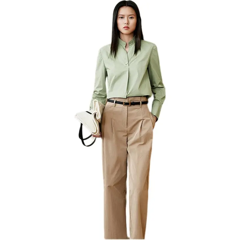 INSUN Shirts Women's Grass Green-2