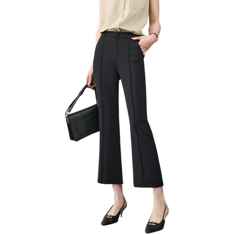 YALIDA Casual Pants Women's Meteorite Black-1