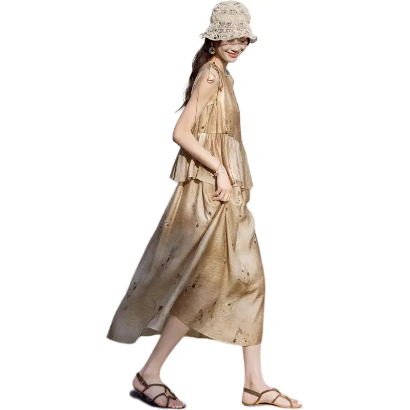 Mo Han Yi Mei Sleeveless Dress Women's-2