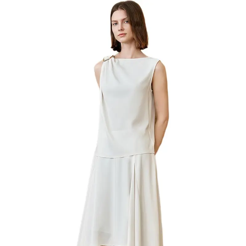 INSUN Shirts Women's White-5