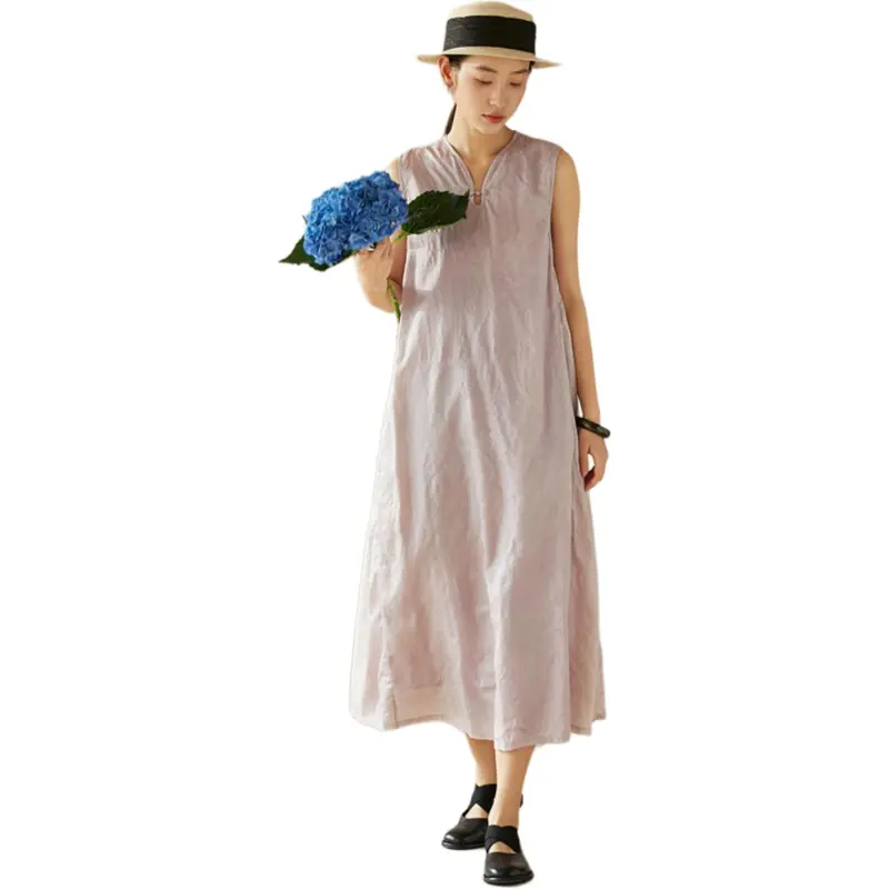JIXIANGYUER Sleeveless Dress Women's-3