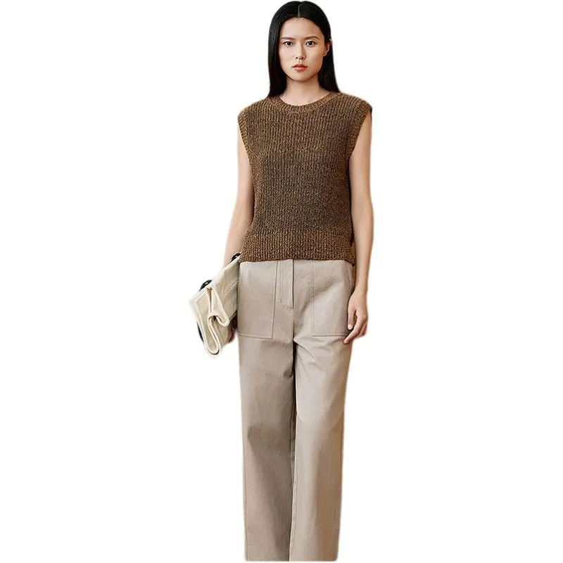 INSUN Cargo Pants Women's Light Khaki-2