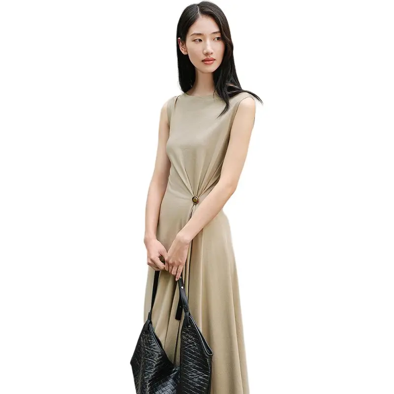 INSUN Sleeveless Dresses Women's Grass Green-5
