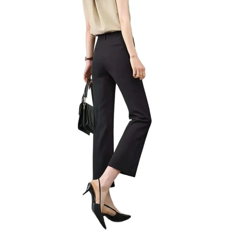 YALIDA Casual Pants Women's Meteorite Black-4
