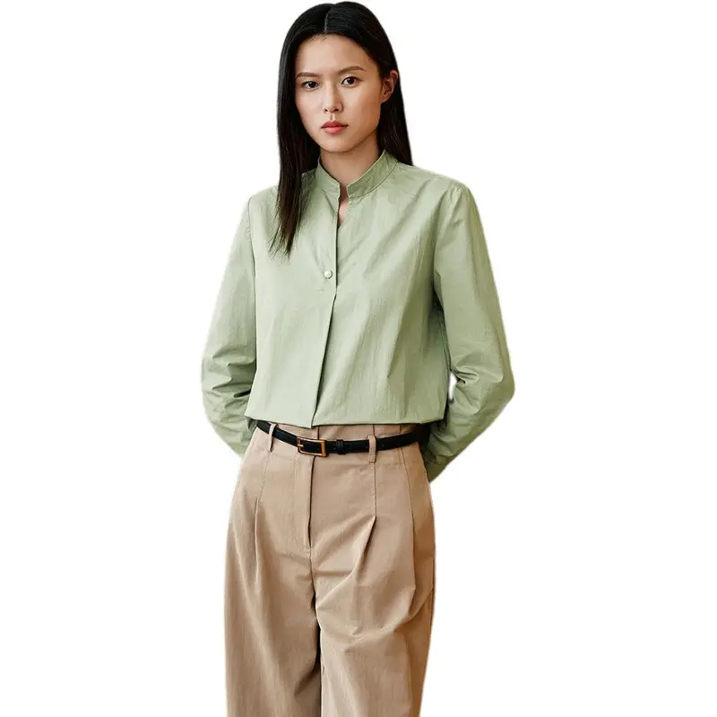 INSUN Shirts Women's Grass Green-3