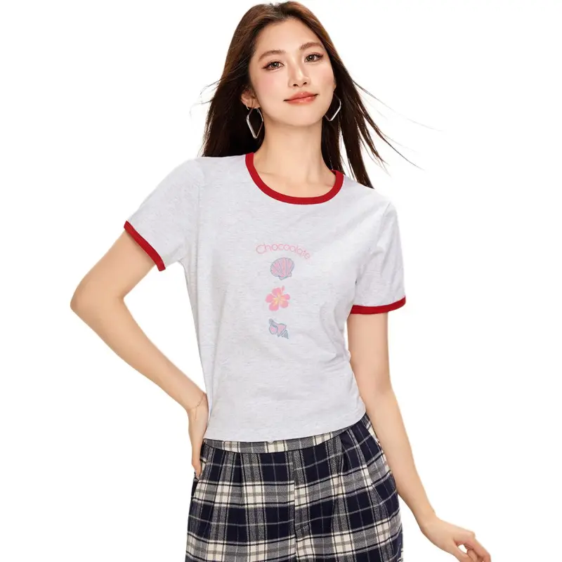  CHOCOOLATE T Shirt Women's Gray-2