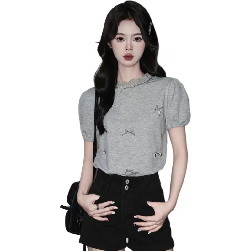 FOREVER 21 T Shirts Women's Gray-2