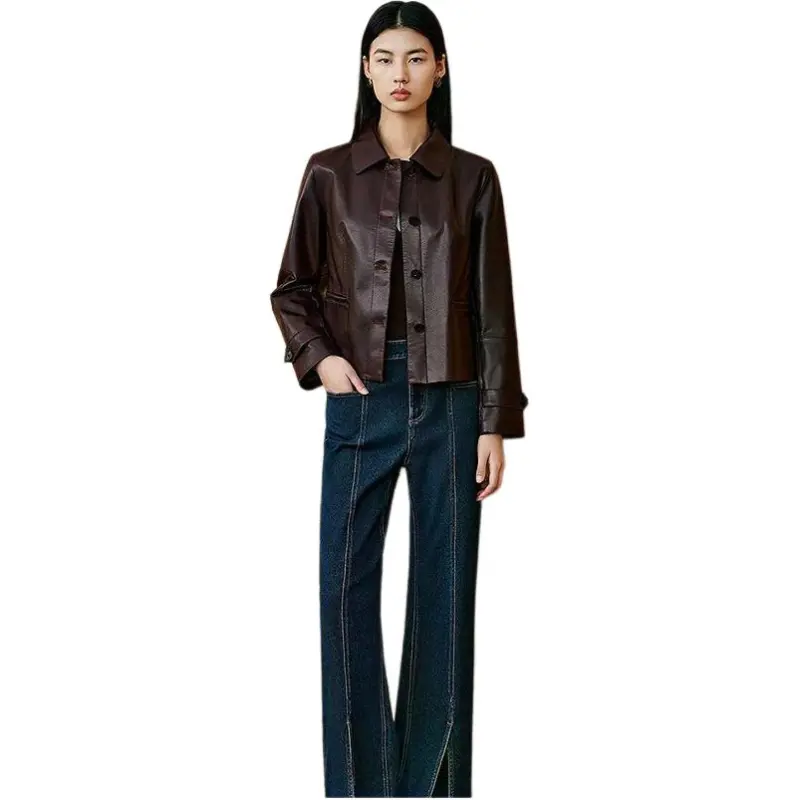 INSUN Leather Jackets Women's-5
