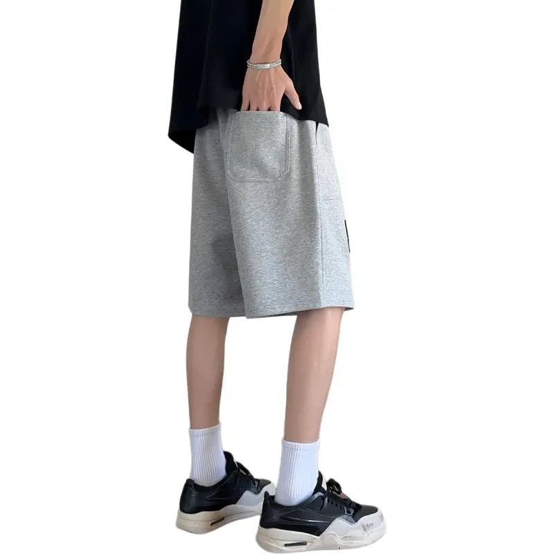 Tonlion Casual Shorts Men's Light Heather Gray-4