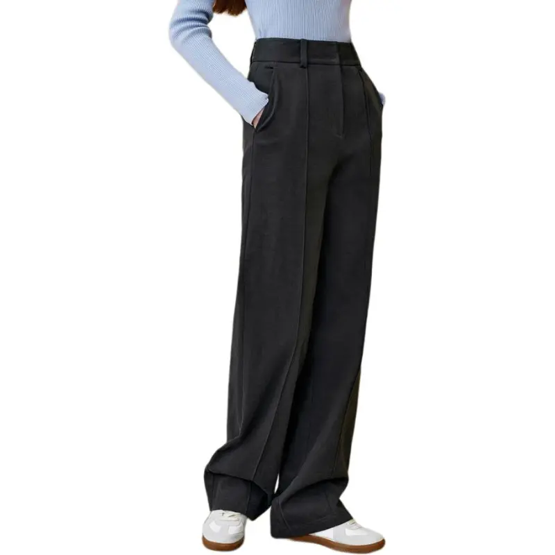 INSUN Casual Pants Women's Smoke Gray-2