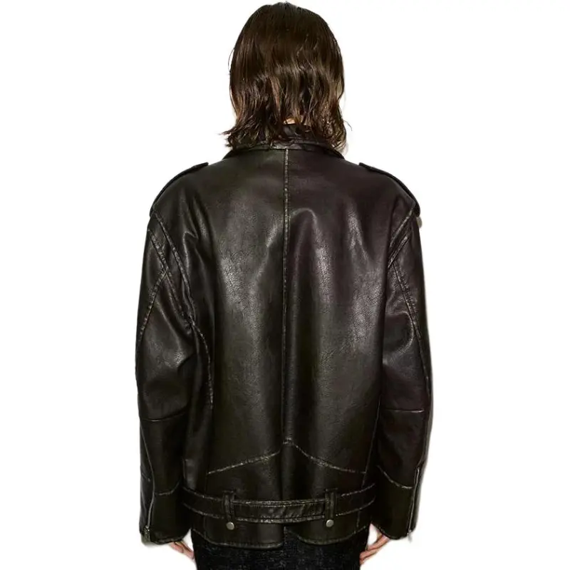 SLY Leather Jackets Women's Black 020-1