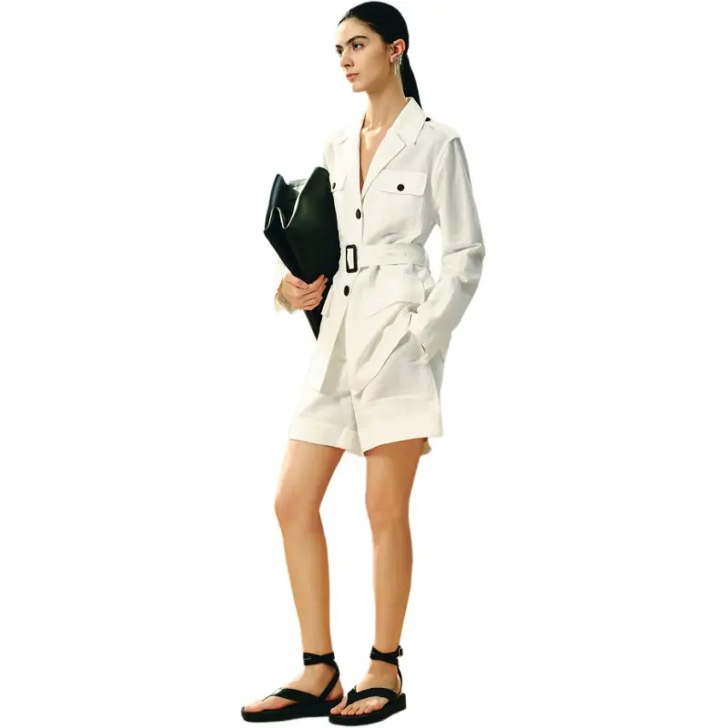 INSUN Casual Shorts Women's White-2