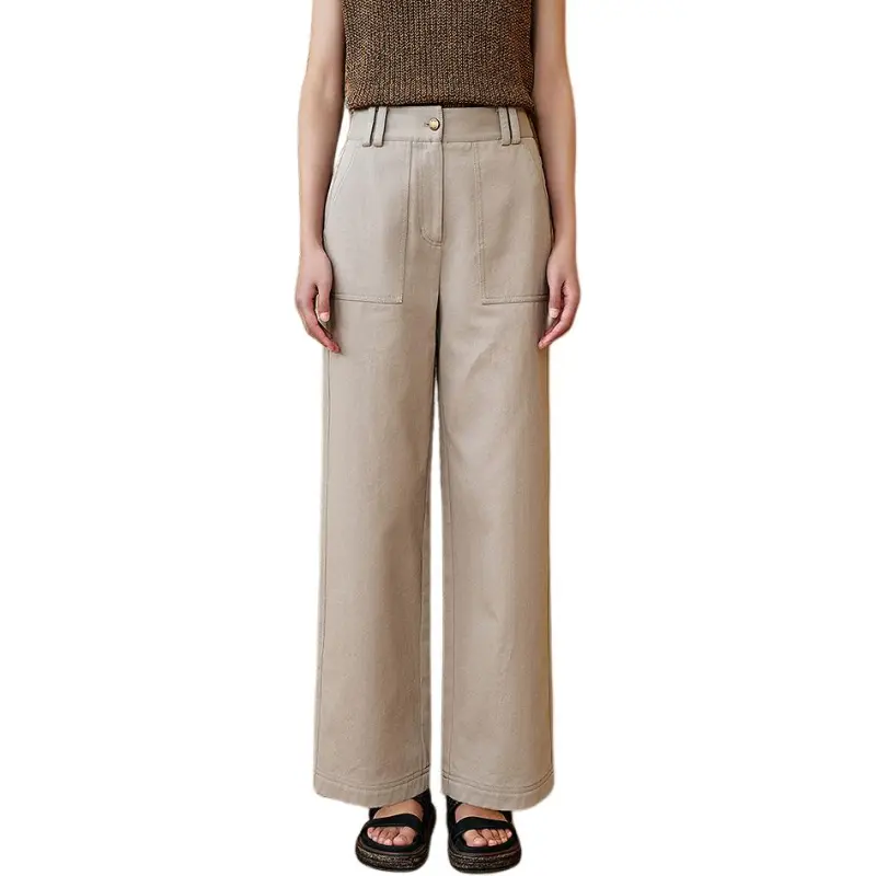 INSUN Cargo Pants Women's Light Khaki-3